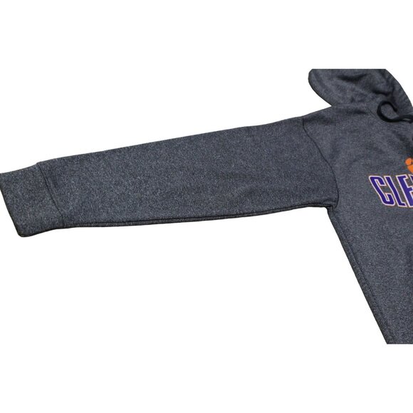 CLEMSON TIGERS FOOTBALL HOODED CHAMPION SWEATER LARGE UNISEX FRONT POCKETS - Picture 6 of 11